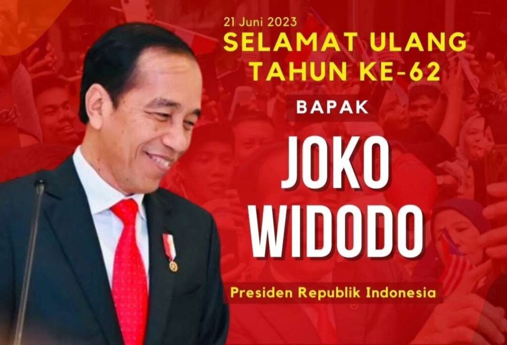 Flyer ucapan ulang tahun Presiden Jokowi. (Foto: Instagram @sekretariat.kabinet)
