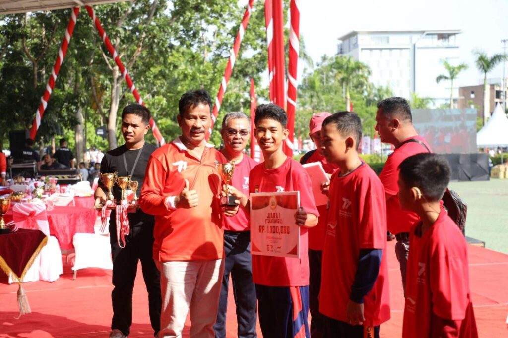 Kepala BP Batam, Muhammad Rudi, turut menghadiri rangkaian perayaan HUT Bhayangkara ke-77, Minggu (25/6/2023).