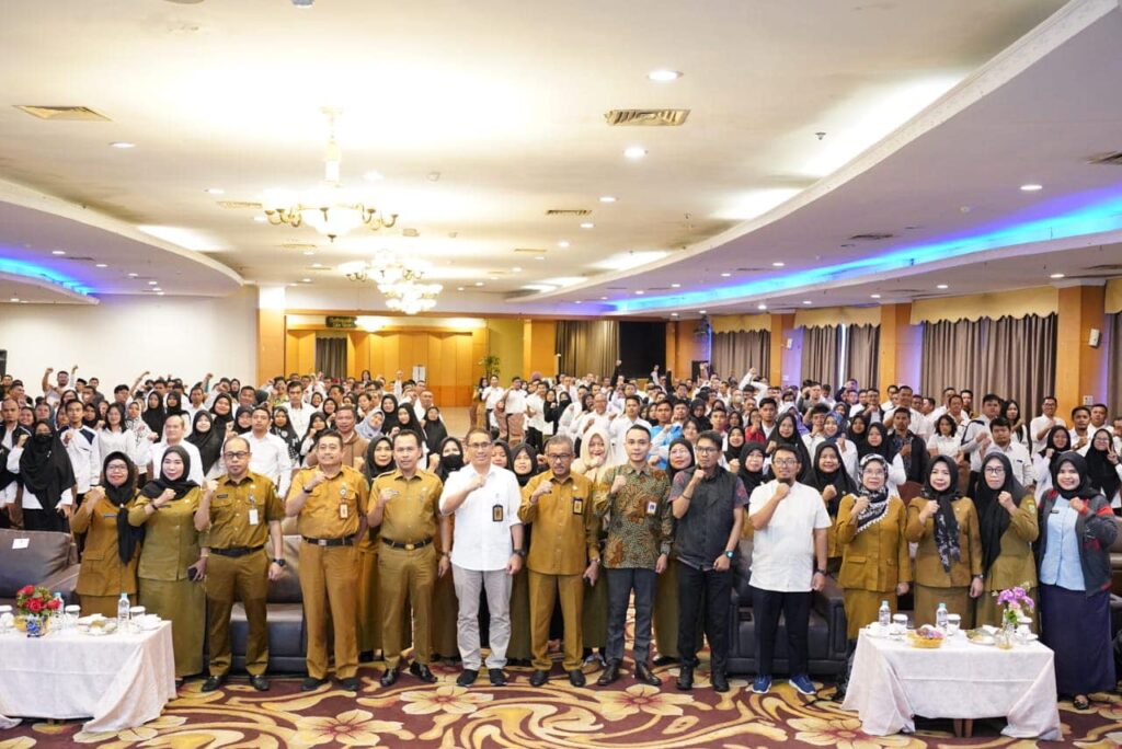Dinas Pendidikan Kota Batam menyelenggarakan Pelatihan Proktor Asesmen Nasional Berbasis Komputer (ANBK) Jenjang SD dan SMP se Kota Batam di Hotel Golden View, Senin (21/08/2023).