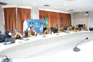 Jefridin Ikuti Rakor Pengendalian Inflasi, Tim Monitoring Kota Batam Rutin Laporkan Hasil Monitoring Pengendalian Inflasi Ke Itjen Kemendagri