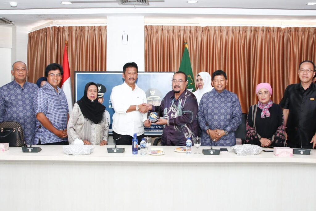 Wali Kota Batam, Muhammad Rudi menerima langsung kunjungan Majlis Datuk-Datuk Negeri Melaka (MDDNM)