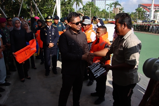 Ketua Dewan Perwakilan Rakyat Daerah (DPRD) Kota Batam Nuryanto S.H., M.H. menghadiri upacara Peringatan Hari Perhubungan Nasional (Harhubnas).