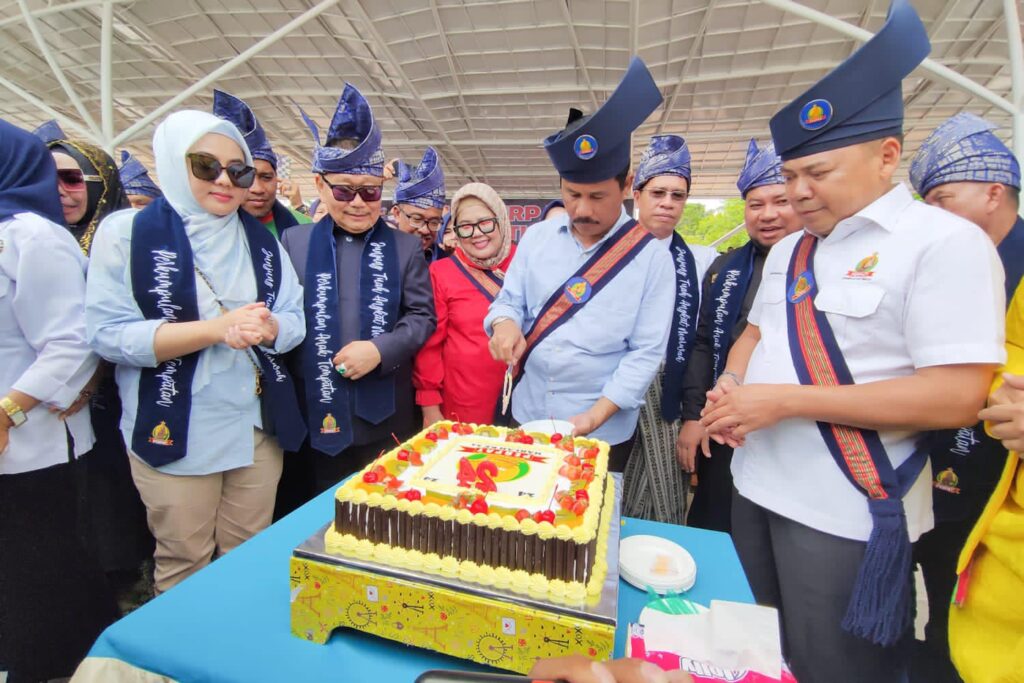Rudi saat menghadiri Perayaan Harlah ke-24 Perpat di Dataran Engku Putri, Minggu (26/11/2023)