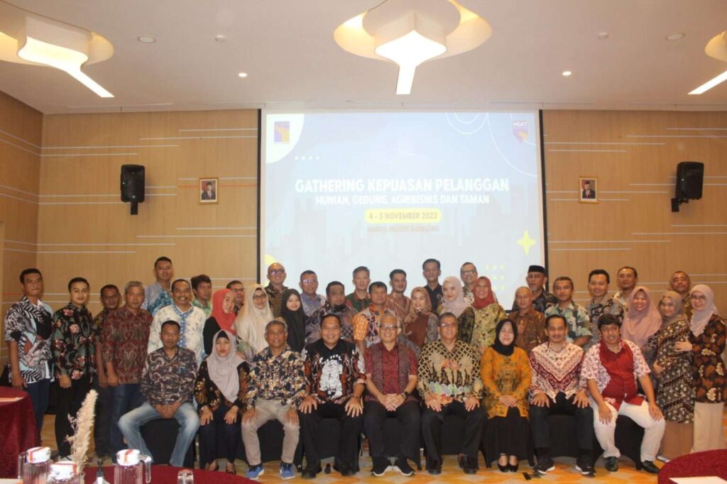 BP Batam menggelar gathering kepuasan pelanggan Hunian, Gedung, Agribisnis dan Taman (HGAT), di Harris Resort Barelang, Sabtu (04/11/2023).
