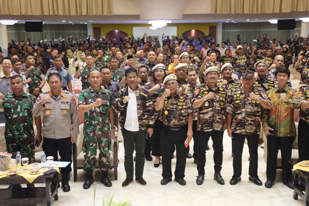 Rudi saat menghadiri Pelantikan Pengurus Keluarga Besar FKPPI Provinsi Kepri di Hotel Pacific, Jumat (8/12/2023).