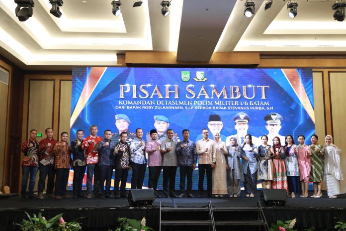 Ketua DPRD Kota Batam, Nuryanto,SH. ,MH., hadiri pisah sambut Komandan Detasemen Polisi Militer I/6 Batam dari Letkol CPM Roby Zulkarnaen, S.I.P., kepada Mayor CPM Stevanus Purba, S.H.
