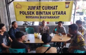 Jumat Curhat Jajaran Polres Bintan Terus Himbau Masyarakat Untuk Menciptakan Situasi Kondusif Menjelang Tahun Baru dan Pemilu
