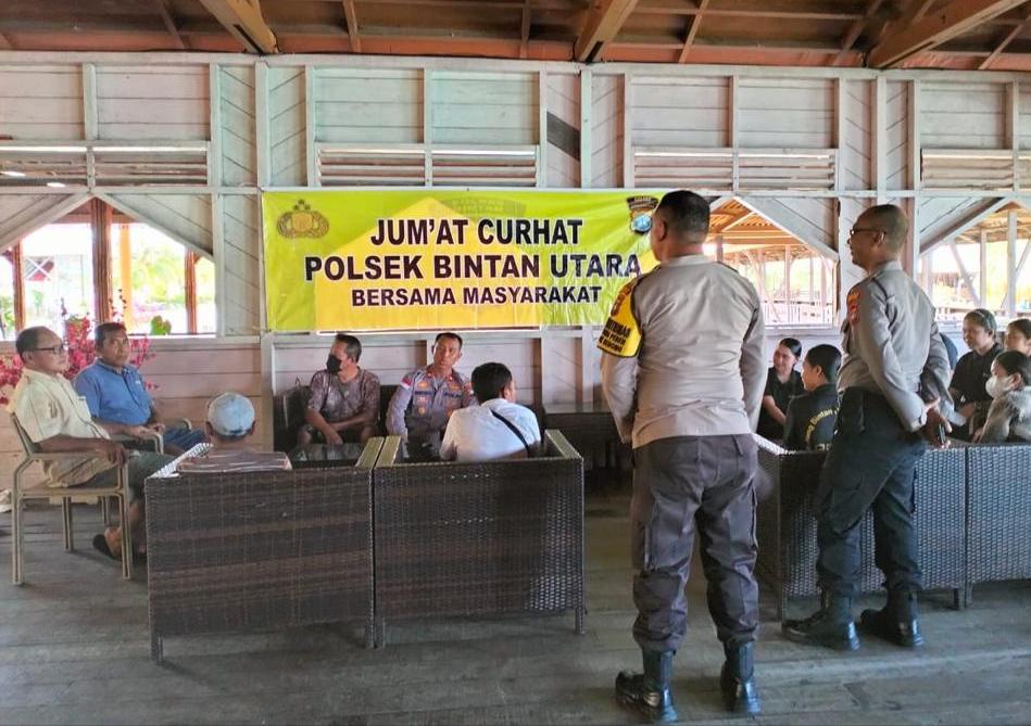 Jumat Curhat Polres Bintan Ajak Masyarakat Ciptakan Kamtibmas Kondusif Saat Natal dan Tahun Baru
