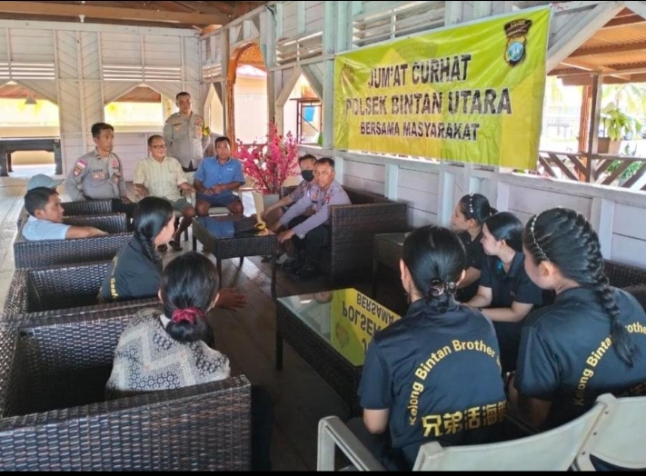 Jumat Curhat Polres Bintan Himbau Masyarakat Bintan Untuk Waspada di Musim Hujan