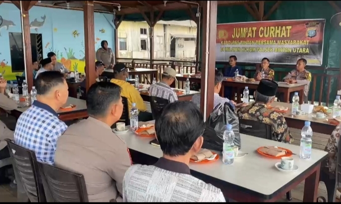 Masyarakat Apresiasi Jumat Curhat Yang Dipimpin Oleh Kapolres Bintan