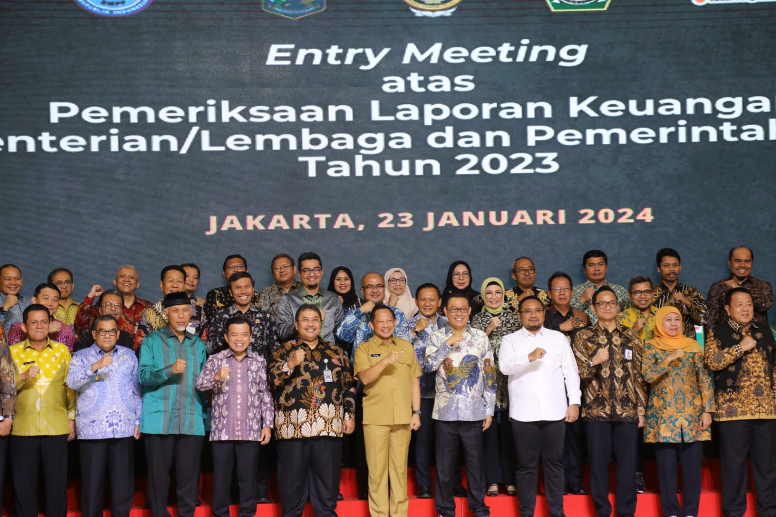 Wakil Kepala BP Batam, Purwiyanto hadiri Entry Meeting atas Pemeriksaan Laporan Keuangan Kementerian/Lembaga dan Pemerintah Daerah Tahun 2023 yang digelar oleh Badan Pemeriksa Keuangan Republik Indonesia (BPK RI) pada Selasa (23/1/2024) di Auditorium BPK RI.