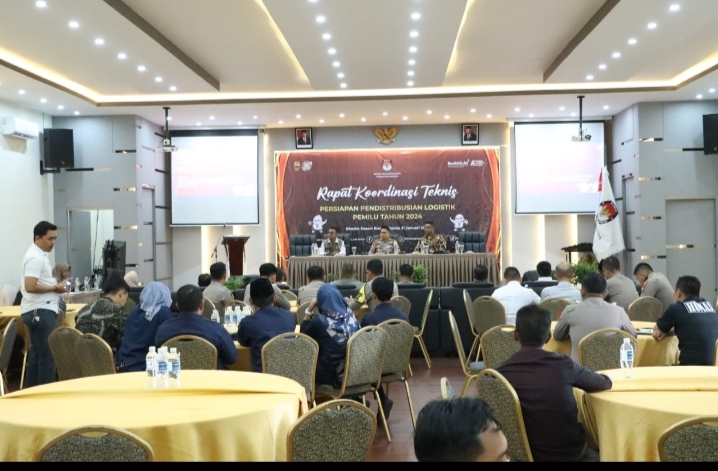 Rakor Distribusi Logistik Pemilu, Polres Bintan Siap Lakukan Pengawalan