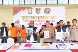 Ditreskrimsus Polda Kepri Berhasil Amankan 2 Orang Tersangka Kasus Tindak Pidana Penambangan Pasir Ilegal