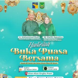 Muhammad Rudi Undang Masyarakat Batam Hadiri Buka Puasa Bersama di Dataran Engku Putri