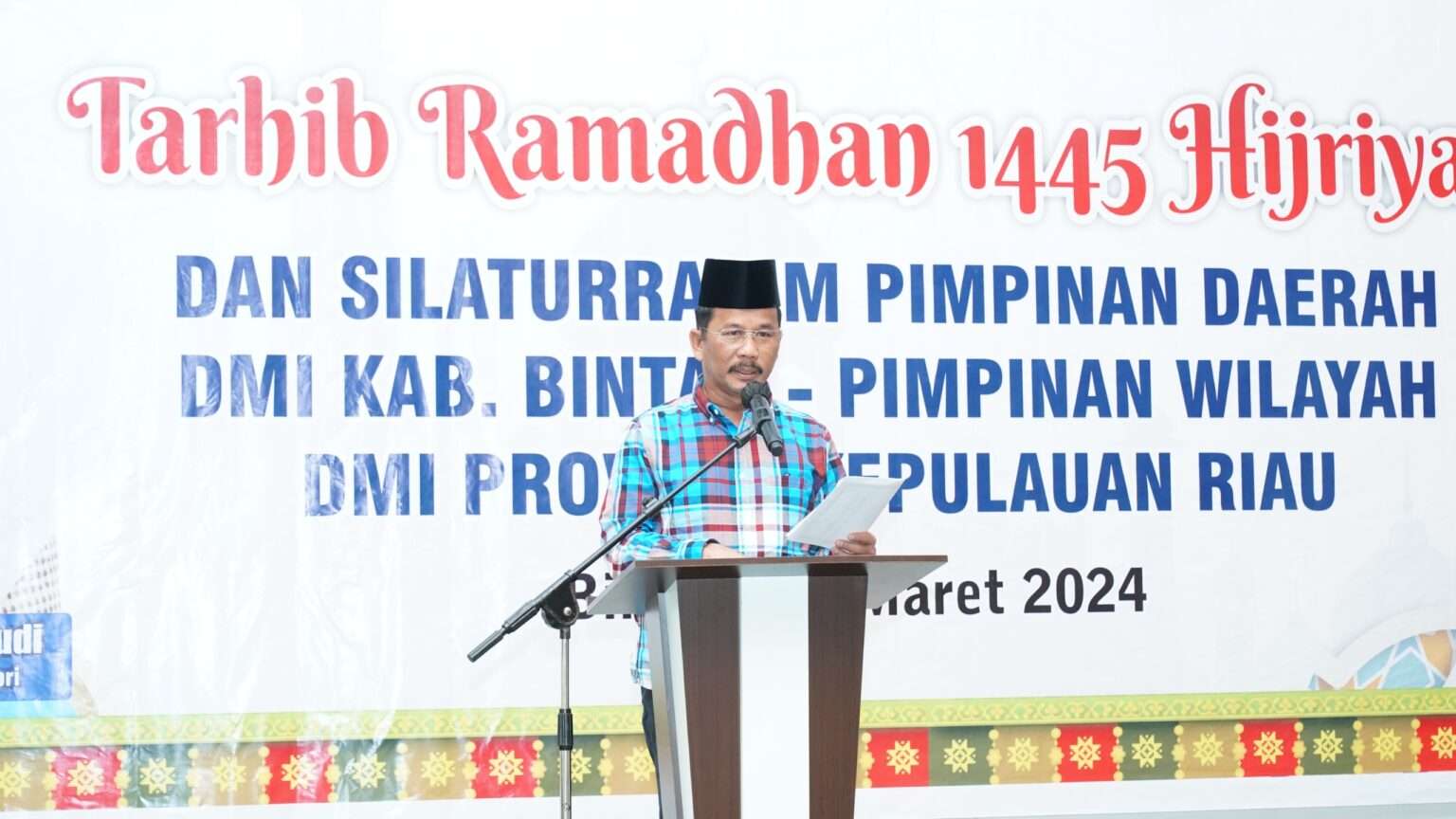 Kepala BP Batam sekaligus Ketua Dewan Masjid Indonesia (DMI) Provinsi Kepri, H. Muhammad Rudi menghadiri kegiatan "Tarhib Ramadan 1445 Hijriah" yang berlangsung di Kabupaten Bintan, Senin (11/3/2024) lalu.