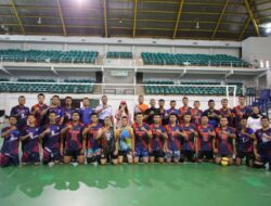 Tingkatkan Kekompakan Antar FKPD, Tim Voli BP Batam Gelar Laga Persahabatan