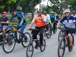 Dukung Gaya Hidup Sehat, Jefridin Gowes Bersama Keluarga Besar PT Mega batam Persada Grup
