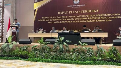 KPU Batam Tetapkan 896.342 Pemilih Sementara untuk Pilkada 2024