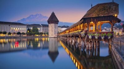 Lucerne, salah satu kota yang indah di Swiss. (Istockphoto/RudyBalasko)