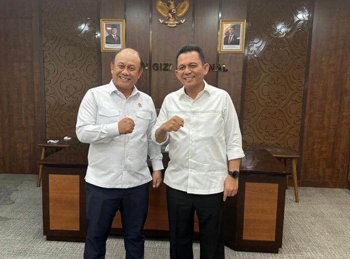 Gubernur Kepri Ansar Ahmad saat audiensi dengan Kepala Badan Gizi Nasional, Dadan Hindayana. Foto: Diskominfo Kepri