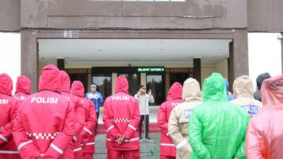 Polresta Barelang menggelar Apel Siaga Bencana di halaman Mapolresta Barelang, Sabtu (11/1/2025)