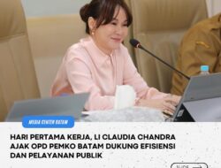 Hari Pertama Kerja, Li Claudia Chandra Ajak OPD Pemko Batam Dukung Efisiensi dan Pelayanan Publik