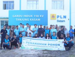 Peringati Bulan K3 Nasional, PLN Batam Tanam Pohon di Gardu Induk Tanjung Kasam