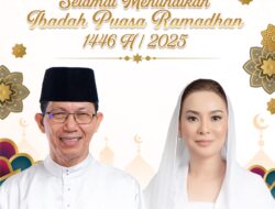 Wali Kota dan Wakil Wali Kota Batam, H. Amsakar Achmad dan Li Claudia Chandra, mengucapkan Marhaban Ya Ramadhan