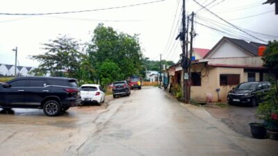 TKP lokasi penusukan Hakim PA Batam oleh OTK di kawasan Sekupang.