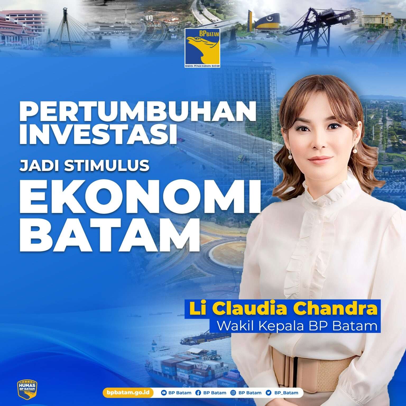 Wakil Kepala BP Batam, Li Claudia Chandra