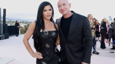 Jeff Bezos dan Lauren Sanchez. Foto: Getty Images/Emma McIntyre