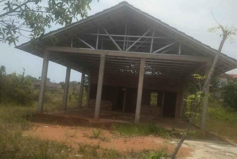 Penampakan bangunan kantin yang dibangun menggunakan anggaran APBD Disdik Kepri Tahun 2024 (foto: Adi Pojok Batam)