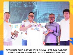 Tutup REI Expo Batam 2025, Sekda Jefridin Dorong Pengembang TPS di Kawasan Hunian