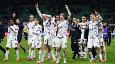 Timnas Norwegia merayakan kelolosan ke Piala Dunia 2026. Foto: Getty Images/Marco Luzzani