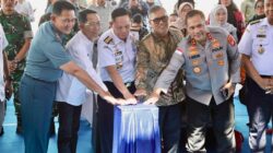 Wali Kota Batam, Amsakar Achmad, bersama Forkopimda Kepr ikut meresmikan Mako Bakamla Zona Barat, Tengah, dan Timur yang dipusatkan di Mako Bakamla Zona Barat di Jalan Trans Barelang Jembatan IV, Setokok, Bulang, Kota Batam, Kamis (23/4/2026). HUMAS DISKOMINFO BATAM