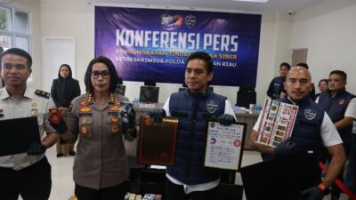 POLDA KEPRI BERHASIL UNGKAP DUGAAN JARINGAN TINDAK PIDANA PERJUDIAN ONLINE INTERNASIONAL YANG DIKELOLA WNA DI BATAM