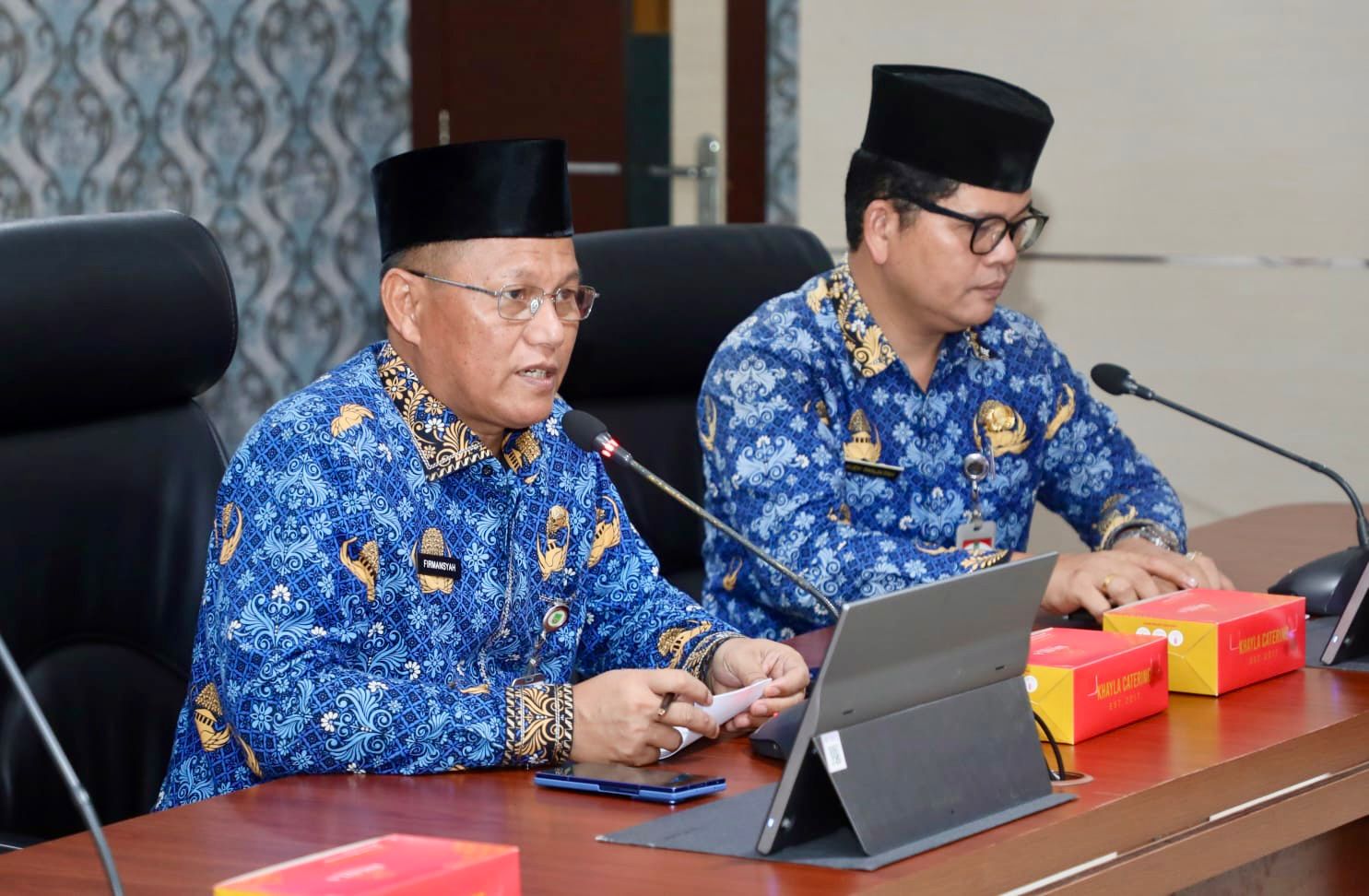 Sekda Kota Batam, Firmansyah, membuka Rakor PBNN Tahun 2026 di Kantor Wali Kota Batam, Batam Centre, Rabu (17/6/2026). HUMAS DISKOMINFO BATAM
