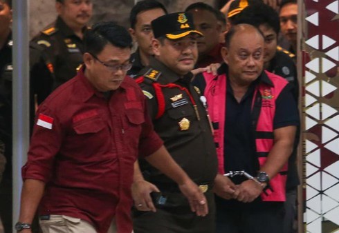 Dadan Hindayana ditahan Kejagung (Andhika Prasetia/detikFoto)