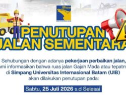 Tingkatkan Keselamatan dan Kenyamanan, BP Batam Lakukan Rekonstruksi Jalan Gajah Mada