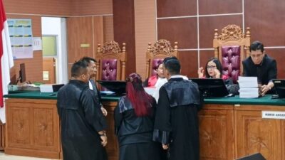 Persidangan kasus kekerasan berujung kematian Bripda Natanael Simanungkalit di PN Batam, Kamis (3/9/2026). Foto: AlurNews.com